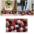 thumbnail image 2 of Corridor Stone Patterned Carpet 3D Pebble Design Entrance Mat Washable Floor Rug Bathroom Bedside Kitchen Non, 2 of 6