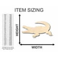 thumbnail image 2 of Unfinished Wood Crocodile Shape - Animal - Craft - up to 46" DIY 6" / 1/2", 2 of 3