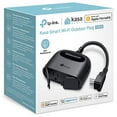 thumbnail image 1 of Kasa Apple HomeKit Extérieur Smart Plug, 2 Prises, Résistance aux Intempéries IP64 pour Guirlandes Lumineuses Extérieures, Compatible avec Siri, Alexa et Google Home, Longue Portée Wi‐Fi, Wi‐Fi 2,4G Seulement, Certifié ETL (EP40A), 1 of 7