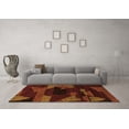 thumbnail image 3 of Ahgly Company Indoor Rectangle Abstract Orange Modern Area Rugs, 6' x 9', 3 of 4