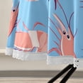 thumbnail image 5 of 60 Inch Round Tablecloth with White Lace Trim Fall Table Cover for Elegant Dining Decor Cartoon Shrimps Pattern, 5 of 8
