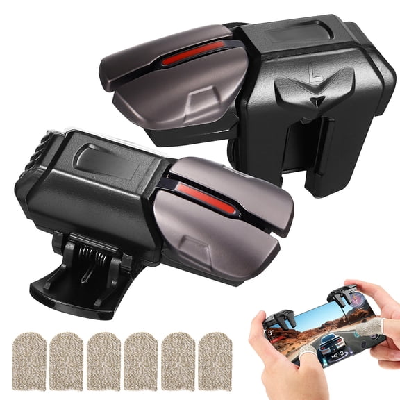 Luxshiny 1 Pair Mobile Gaming Triggers for Smartphones, Compatible with Most Models, Assorted Colors, Enhanced Gaming