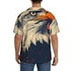 thumbnail image 3 of Fotbe American Bald Eagle A Camisa Estampada de Manga Corta para Hombre, Casual de Verano, Estilo Playero, Sin Arrugas-X-Large, 3 of 5