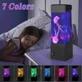thumbnail image 3 of Simulación de medusas, luz LED colorida, electrónica, luz de noche de dormitorio, acuario, lámpara de mar, luz de ambiente, luz LED de noche de medusas, 3 of 5
