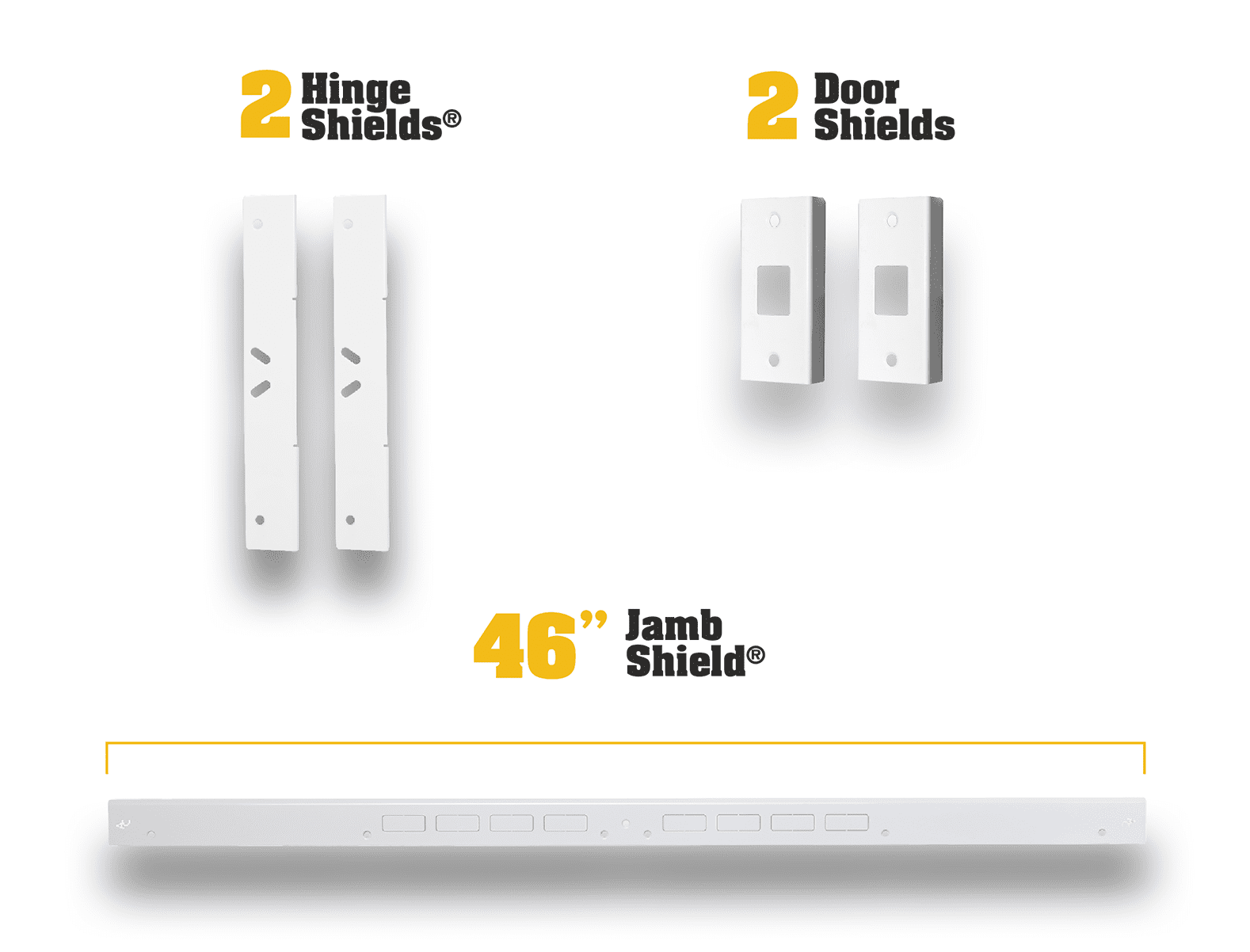 Door Armor Max Complete Door Reinforcement Set For Jamb Frame