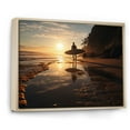 thumbnail image 2 of Designart "Surfers Paradise Beach Photo II" Nautical & Beach Floater Framed Wall Decor, 2 of 7