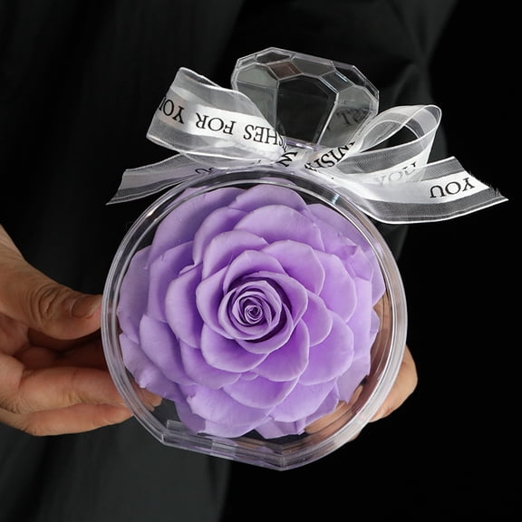 Gifts for Women Birthday Christmas Preserved Rose Forever Flower in Box Fresh Flowers for Delivery Real Colorful Roses, Birthday Flowers Gifts for Women Mom Grandma Wife Lovers Friends, 1 PC