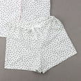 thumbnail image 6 of Womens 2 Piece Pajamas Set Short Sleeve Sleepwear Button-Down Shirt and Shorts Set, 6 of 6