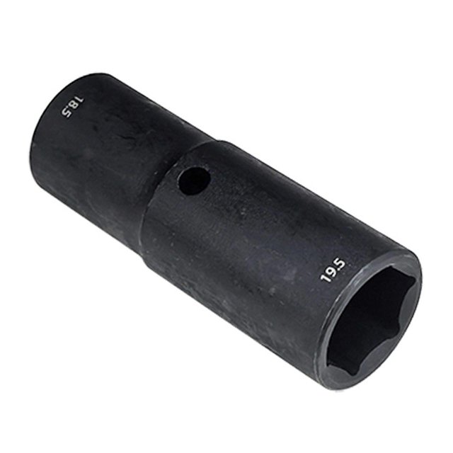 Dado para tuercas de rueda de 1/2", accesorio para coche, herramienta de extracción fácil de acero de 18,5 x 19,5 mm, herramienta para funda de