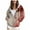 Watermelon Red, variant on Towmus Women's Halloween Hoodies, Scary Tie-Dye Letter Printed Zip Up Drawstring Hooded Jackets With Pockets, Long Sleeve, XS-6XL
