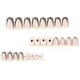 thumbnail image 3 of Fofosbeauty 24 pcs Press-on Acrylic False Nails, Nails Tips Designs 2023,Square Heart Web Pink, 3 of 8