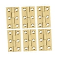 thumbnail image 4 of FUTUREORYY 6 Pcs Charnière de Porte en Cuivre Doré 1.5 Pouces Robuste pour Meubles, 4 of 8