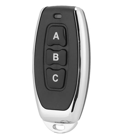 Three Button Learning Code Remote Control Electric Gate Barrier Wireless Transmitter Handheld Portable Garage Door Access Control Switch Household Community Outdoor Automatic Door Remote Accessory