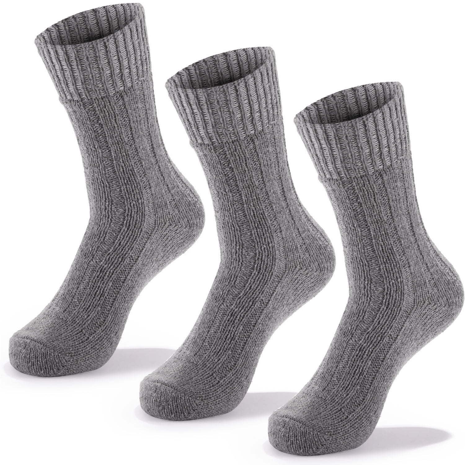 Crew Comfortable FITS Casual Breathable Wool Socks for All Day Wear