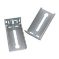 thumbnail image 1 of Lontan Soportes de montaje traseros para cajones deslizantes 5 pares B4502 Soporte de gabinete Guía de rieles para cajones Piezas de repuesto de cocina para muebles dorados de 1,77 pulgadas (45 mm) de, 1 of 5