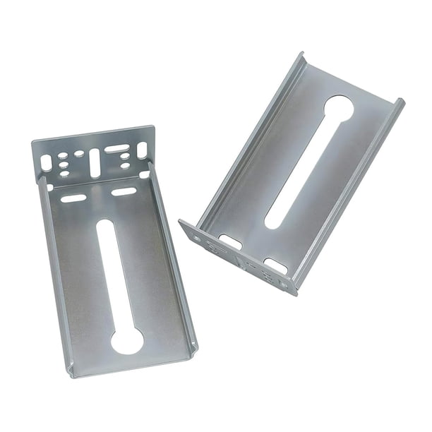 LONTAN Soportes de montaje traseros para cajones deslizantes 6 pares - B4502 Soporte de cajón de gabinete para gabinetes con marco frontal para cajones dorados de 1,77 pulgadas (45 mm) de ancho