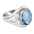 thumbnail image 3 of Iolite Quartz Women Jewelry 925 Sterling Silver Ring, 3 of 9