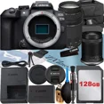 thumbnail image 1 of Canon EOS R10 Mirrorless Camera with RF-S 18-150mm + EF 75-300mm Lens + 128GB Memory Card + Case + ZeeTech Accessory Bundle, 1 of 8