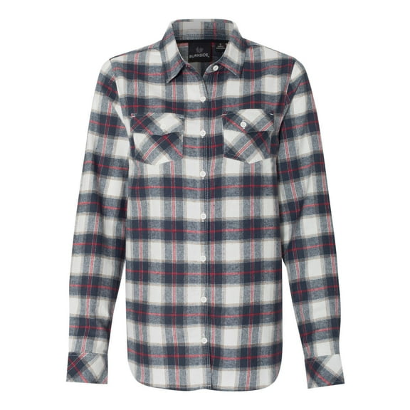 Burnside Women�'s Yarn-Dyed Long Sleeve Flannel Shirt