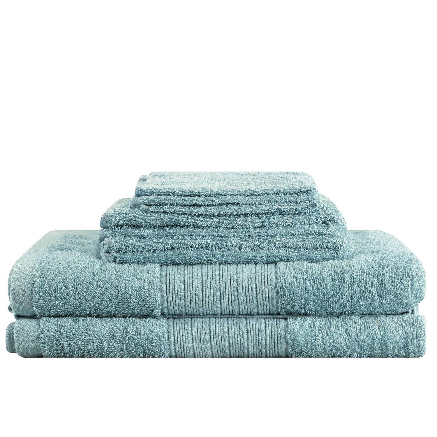 Holiday Time 100% Cotton 6-Piece Solid Towel Set