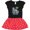 Black & Red with Polka Dots, variant on Inktastic Surfing Future Surfer Like Daddy Girls Toddler Dress