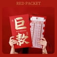 thumbnail image 4 of Oversized Surprise Gift Red Envelope, Giant Money Holder For Birthday & Holiday, 4 of 8