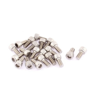 21pcs M5 x 10mm Male Thread 15mm Stainless Steel Hex Socket Cap Screws Bolts