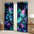 thumbnail image 2 of Manfei Female Men Green Butterfly Black Out Curtains,Chic Floral Flowers Curtains Pack of 2 (42x63 Each),Abstract Gradient Bedroom Curtains,Microfiber Bedroom Decor, 2 of 6