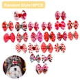 thumbnail image 2 of dianhelloya 10Pcs Pet Hair Bows Love-heart Pattern Pet Grooming Accessory Non Woven Fabric Cute Pet Dogs Bowknot Hair Rope for Valentines Day, 2 of 8
