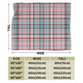 thumbnail image 3 of ZICANCN Throw Blanket Pink Check Plaid Background , Couch Ultra Soft Micro Fleece Sofa Bed Camping Travel Blanket for Adults, 60"x50", 3 of 8