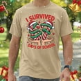 thumbnail image 2 of I Survived 67 Days of School T-Shirt – Fun Graphic Tee with Candy Cane Number Design, 2 of 5