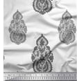 thumbnail image 1 of Soimoi Poly Georgette Fabric Floral & Paisley Block Printed Craft Fabric by The Yard 52 Inch Wide, 1 of 3