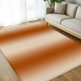 thumbnail image 4 of Burnt Orange Ombre 5x8 Area Rugs, Farmhouse Orange Gradient Modern Art Non-Skid Rubber Backing Large Rectangle Rugs - Living Room Bedroom Home Office, Indoor Floor Mat Carpets Washable Rug, 4 of 9