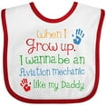 thumbnail image 3 of Inktastic Aviation Mechanic Like Daddy Boys or Girls Baby Bib, 3 of 4