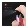 thumbnail image 3 of 10 minibotellas de perfume recargables portátiles de 5 ml con bomba de pulverización, recipiente vacío para cosméticos, multicolor, 3 of 5