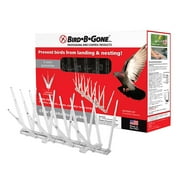 Bird-B-Gone Bird Repelling Spikes Kit For Large Birds, 20 - 1' Clear Plastic Spike Strips