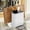 White, variant on YIMWNYI MultiFunctional Knife Block Organizer, Kitchen Utensil Holder, Knife Storage Solution, Durable Plastic Design, Easy Access Kitchen Storage, NonSlip Base, Water Collection Tray