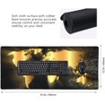 thumbnail image 2 of Gaming Mouse Pad Large Desk Mat,Desk Pad Extended Keyboard Pad,Anti-Slip Rubber Base Mouse Pad for Women Girls Work,Game,Office,Home 35.4"X15.7",Golden World Map, 2 of 6