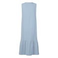 thumbnail image 3 of Casual Loose Fit Comfortable Apparel For Everyday Wear Versatile Style For Spring Summer And Autumn Outfits Dress for Women Small Smocked Dresses for Women Ladies Dress Summer Short Wrap Dresses, 3 of 4