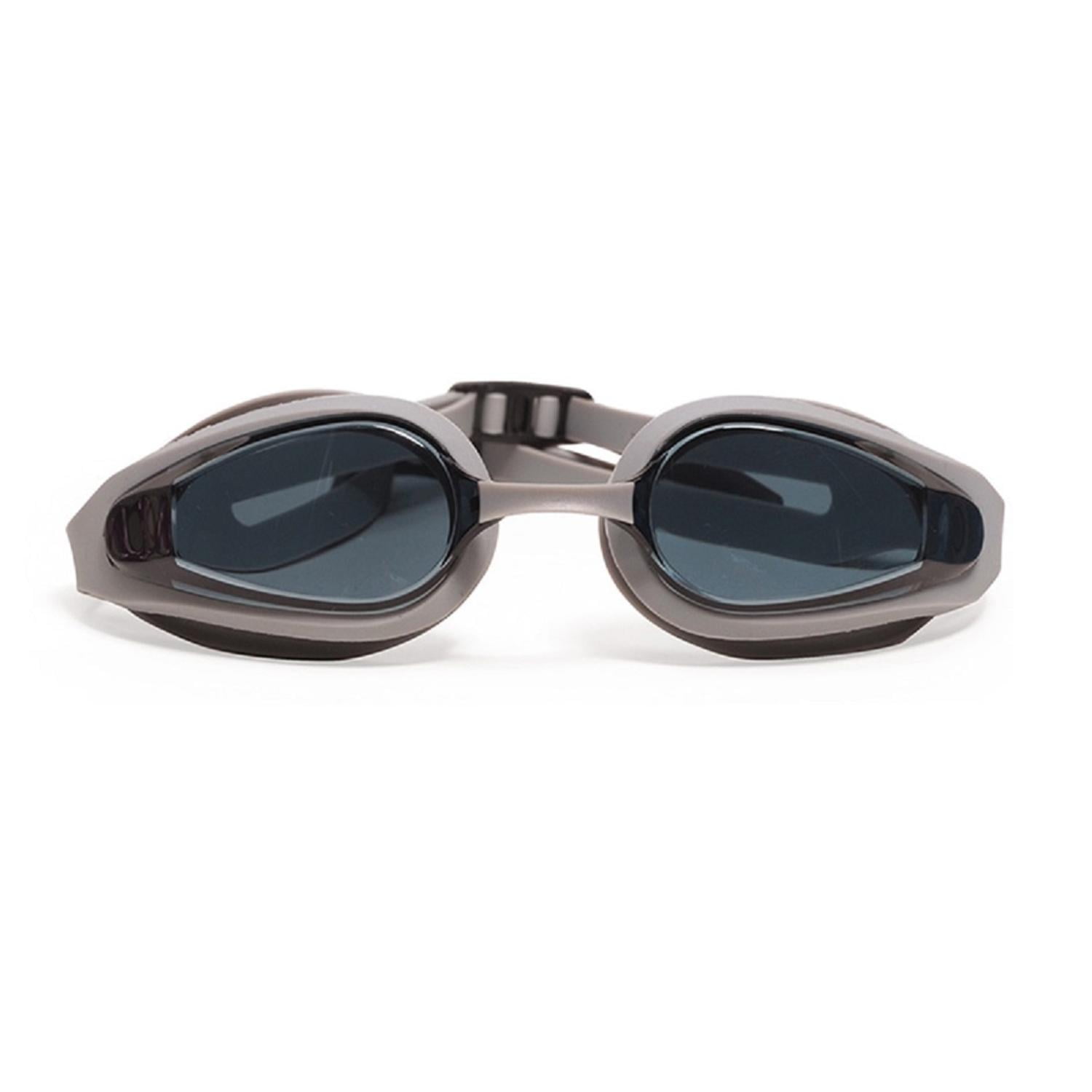 6.5" Gray and Black Pro Swim Goggles Swimming Pool Accessory for Children by Pool Central