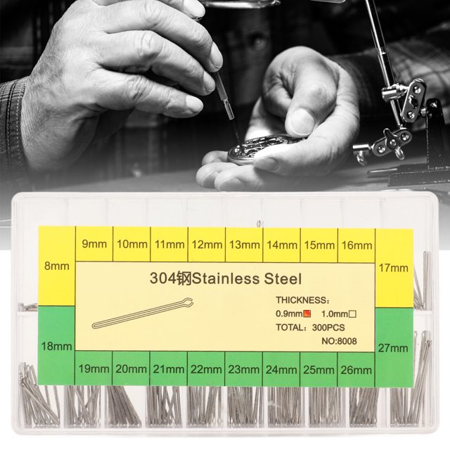 Watch Band Link Cotter, 20 Different Sizes Rustproof Stainless Steel Watch Band Strap Link Pins for Link Fixing