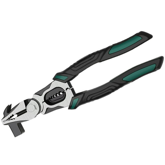 Necvior Fencing Pliers Fence Pliers Tool Flat Nose Fence Tool with Wire Cutters Heavy