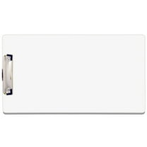 8.5x14 Clipboard Acrylic Panel Featuring a Low Profile Clip White