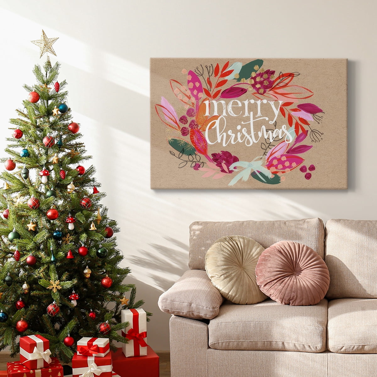 Crafty Christmas Collection A- Gallery Wrapped Canvas