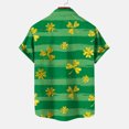 thumbnail image 4 of JURANMO St. Patrick's Day Shirts for Men Short Sleeve Button Down Shirts,Men's 2025 Trendy Shamrock Leprechaun Pattern Printed Tops Casual Loose Lapel Collar Tee with Front Breast Pocket, 4 of 6