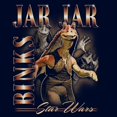 thumbnail image 2 of Mens Star Wars Jar Jar Binks Collage Lightweight Hoodie, 2 of 4