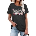 thumbnail image 4 of Mama T Shirt for Women Flower Mom Shirts Short Sleeve Leopard Print Tee Casual Mother's Gift Tshirts Top, 4 of 6
