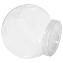 NICEXMAS 3Pcs Transparent Small Jars with White Lids Multi-Functional Household Snack and Tea Storage Holders