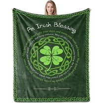 Irish Gifts for Women Men, Irish Blessing Gifts, Best Birthday Celtic Gift for Women Men, Saint Patrick’s Day Gift, Irishes Blessing Present Ideas Blanket 50"x60"