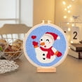 thumbnail image 4 of Christmas Series Hands- Material Bag Beginner's Entry Embroidery Kit Fabric, 4 of 8